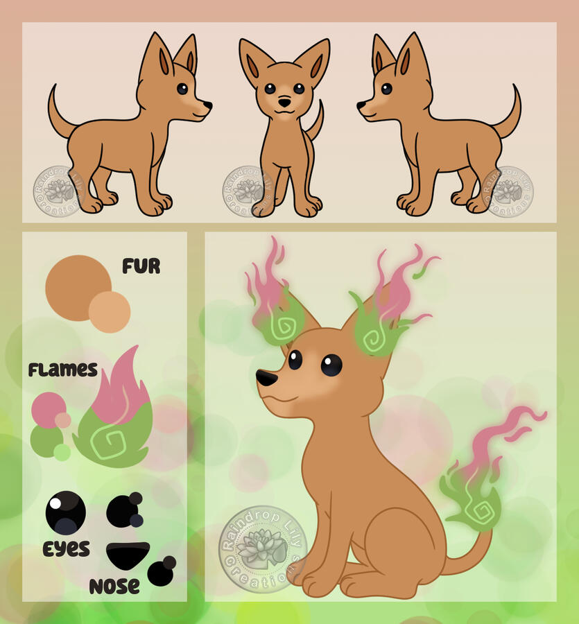 Fluffy Reference Sheet for Katsune